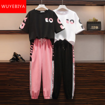 Sportswear Teenage Girls Raw Summer Clothing 2022 New Junior High School High School Students Loose Fashion Casual Short Sleeve Two Suits