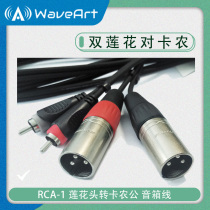 RCA-1 Lotus Head to Canon Sound Box Line 3m RCA-XLR