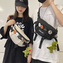 Shoulder Bag Men Summer Korean tooling function small satchel ins trend chest bag sports running bag shoulder backpack