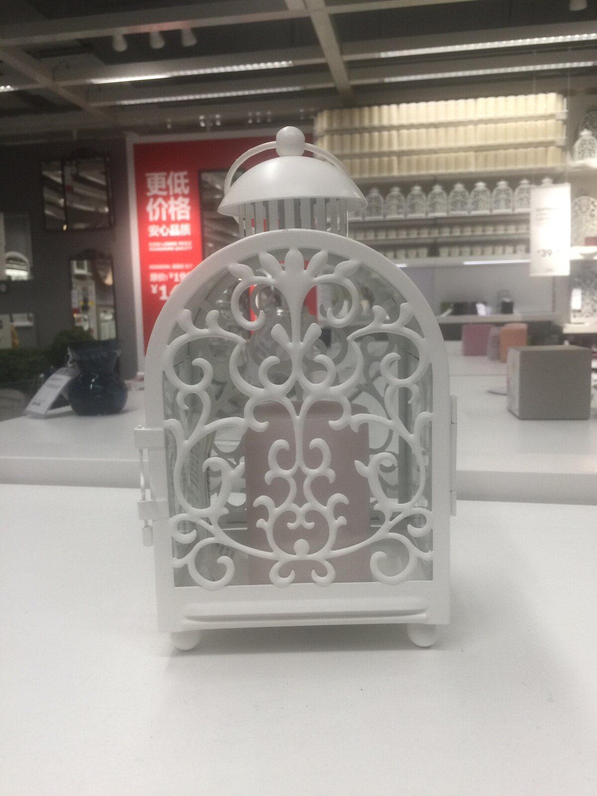 Very delicate candlestick 0.9 IKEA domestic Gutgra metal cup candle light indoors outdoors