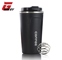 GWHEY shaking Cup fitness sports Cup 304 stainless steel warm stirring milk cup coffee protein powder Cup