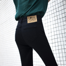 Black jeans women 2021 new autumn and winter high waist thin velvet elastic tight nine points plus velvet leggings