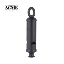 British ACME Ekomi Whistle Carbon Black Metal Metropolitan Metropolitan Siren Fire Whistle