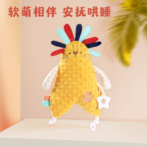 Baby pacification towel with entrance bean-bean plush doll newborn baby huddler with sleep hand puppet toys coaxed to sleep
