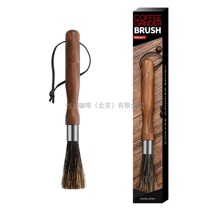 Long handle black walnut pig coffee mill cleaning brush brush coffee grinder powder cleaning brush