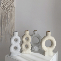 ins Cold wind vegetarian embryo Ceramic candlestick Nordic bed and breakfast studio Cafe decoration home furnishings