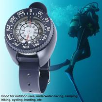 Diving finger North needle underwater compass diving compass wrist watch type underwater compass strong magnetic waterproof belt luminous