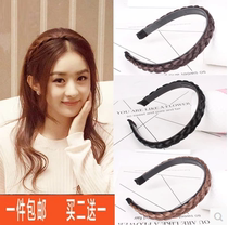 Twist braid wig hair hoop braid braid hair band hair band hair tag hair ornament head ornament with teeth simple hair clip hair hole headband thin