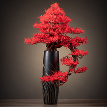 New Chinese-style welcoming pine decoration living room porch decoration large-scale simulation bonsai office green plant home decoration