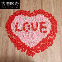 Hot sale wedding room scene layout rose simulation hand flower petal table layout wedding proposal confession Daily necessities