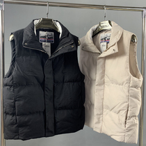 Outdoor vest men autumn winter casual jacket youth sports down cotton warm stand collar vest sleeveless
