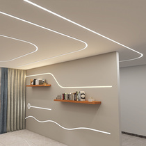 Linear light embedded flexible LED silicone soft light with surface ceiling line light outdoor waterproof linear light bar