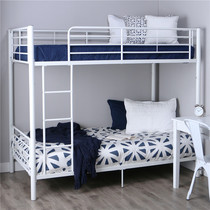 Simple upper and lower bunk beds mother-child beds iron beds shelf beds two-story bunk beds childrens dormitories high and low beds 15 meters 8 double beds