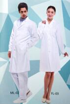 Shanghai Shenglanxin male and female doctors long sleeve winter white coat doctor clothing white coat
