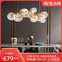 Light luxury chandelier living room Post Modern simple atmospheric luxury Nordic bedroom restaurant whole house lighting package