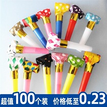 Childrens birthday blowing roll blowing dragon kou whistle blowing party funny whistle creative stall toy graduation prize
