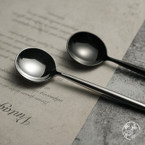 Heshi Xiansen Mixing Rod Spoon Household Stainless Steel 304 Long Handle Small Spoon Creative Cute Milk Tea Coffee