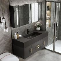 Rock integrated washbasin combination cabinet Modern simple light luxury bathroom cabinet Bathroom sink sink washbasin