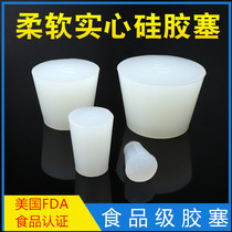 Silicone plug plug test tube plug solid with hole plug rubber seal plug pool sink sewer plug