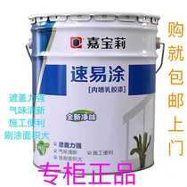 Jiabaoli quick and easy coating interior wall latex paint Indoor self-brush household paint engineering deodorant wall paint KRM1910