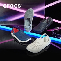 Crocs mens hole shoes LiteRide casual flat-bottomed beach shoes Crocs womens slippers) 204592