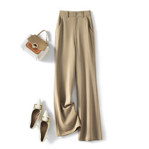 High waist slim straight suit pants womens autumn hanging trousers loose Joker casual pants 2021 New Pants