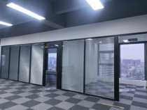 Office glass partition wall Aluminum alloy double glass louver screen Sound insulation Tempered glass high partition wall custom version