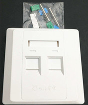 DTT Datang Telecom network panel dual-port computer socket Telephone module two-bit broadband network cable panel type 86