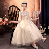 Princess dress girl gown flower girl wedding girl wedding dress Wedding Dress Piano Playing Evening Gown Children Play Out