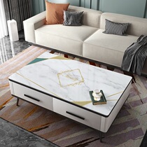 Marble tea table mat waterproof anti-oil wash-proof pvc table cushion living-room table cloth cover desktop protective film