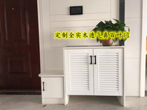 Customized solid wood real shutter door plate shoe cabinet door European style cabinet door cabinet cabinet door wardrobe breathable cabinet door shutter