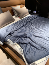 Summer cool sensation 60 Heather Silk Mulberry Silk Summer Cool Quilt Embroidered Silk Sliding Naked Sleeping Single Double Washable Air Conditioning Thin Quilt