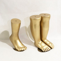  Retro golden foot mold Baby sock model photo display magnet steel plate plastic fake foot mold