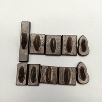 Ancient play miscellaneous collection antique black lacquered ancient seal bronze seal dozens of sets