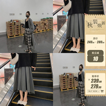ASM ANNA ◆ Uptown funk ~ retro organ pleated skirt plaid suit pants women spring and autumn