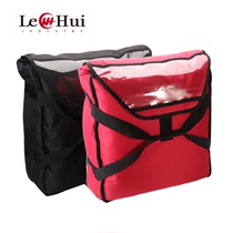 Insulation bag 16 inch hot pizza bag Pizza takeaway thickened tote bag Yingtuo red black canvas takeaway bag