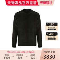 (Carnival Price) Black Cotton Casual Mens Pants Long Sleeve Sportswear Set