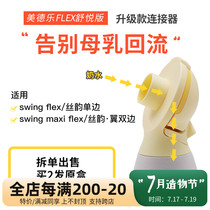 Medela breast pump accessories connector bilateral silk wing swing maxi fly Yun Shu Yue version of the yellow film back cover