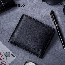 Cardele Crocodile Short Purse Male Drivers License Certificate Youth Men Business Genuine Leather money clip Bull Leather Horizontal leather clip Male