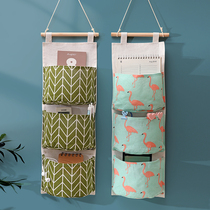 Storage hanging bag Wall hanging mobile phone bag Door artifact Wall hanging storage bag Fabric hanging multi-layer hanging bag hanging pocket