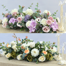 Simulation Flower Growth Table Decoration Flower Hotel Restaurant Dining Table Tabletop Fake Flower Pendulum sign to table wedding banquet table flower