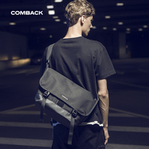 COMBACK tide brand black functional large-capacity sports messenger male school bag high school casual postal shoulder bag female