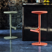 Fancy light lavish GRP Alien High foot bar Chair Prototype Board House Sales office designer Casual Bar Stool