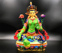 Imitation of Nepalese pure copper painted Green Dushi 1 foot (31cm