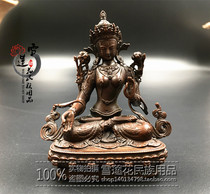 Nepal antique white mother Buddha statue 3 inch (10cm) made in Qinghai Taer Temple