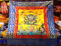 New Tibetan Buddhist Hall Decoration for Tablecloth Dharma Tablecloth Multicolored stitching triangular lattice tablecloth 1.2x1.2 meters