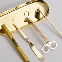 Aroma candle tray tool scissors candle extinguishers Candle cover fire hook candle wick clip candle shear Wick three-piece set