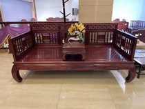 Famous Pavilion authentic precious South American sour branch neoclassical Luohan bed two-piece set 208*100*97 solid wood all lying