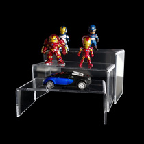 Acrylic U-type display frame organic glass desktop separation shoe frame cabinet layered to accommodate transparent base