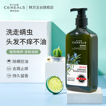 Mite removal shampoo anti-itching oil fluffy long-lasting fragrance shampoo set male and female official brand